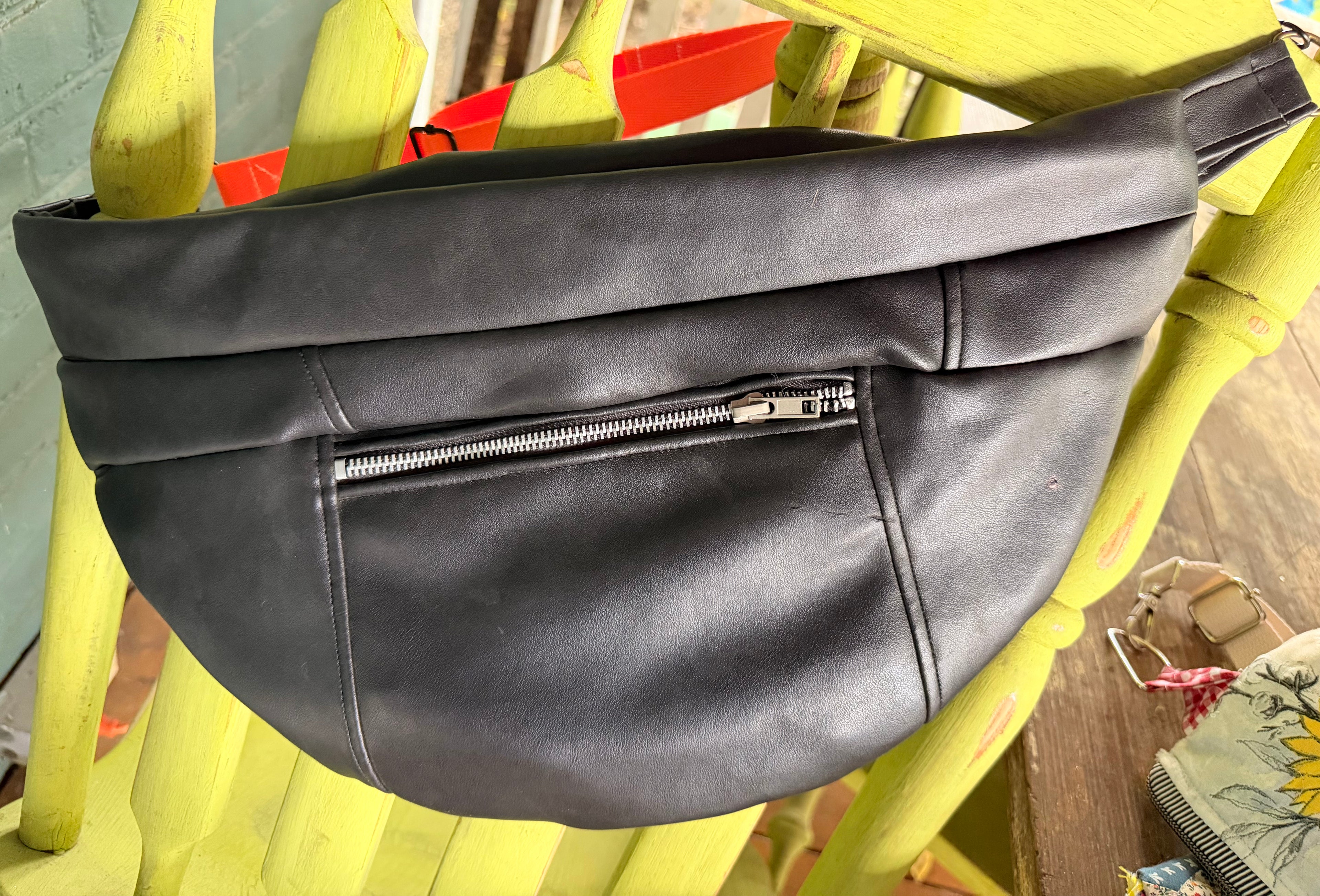 Harley Davidson pure leather bum bag