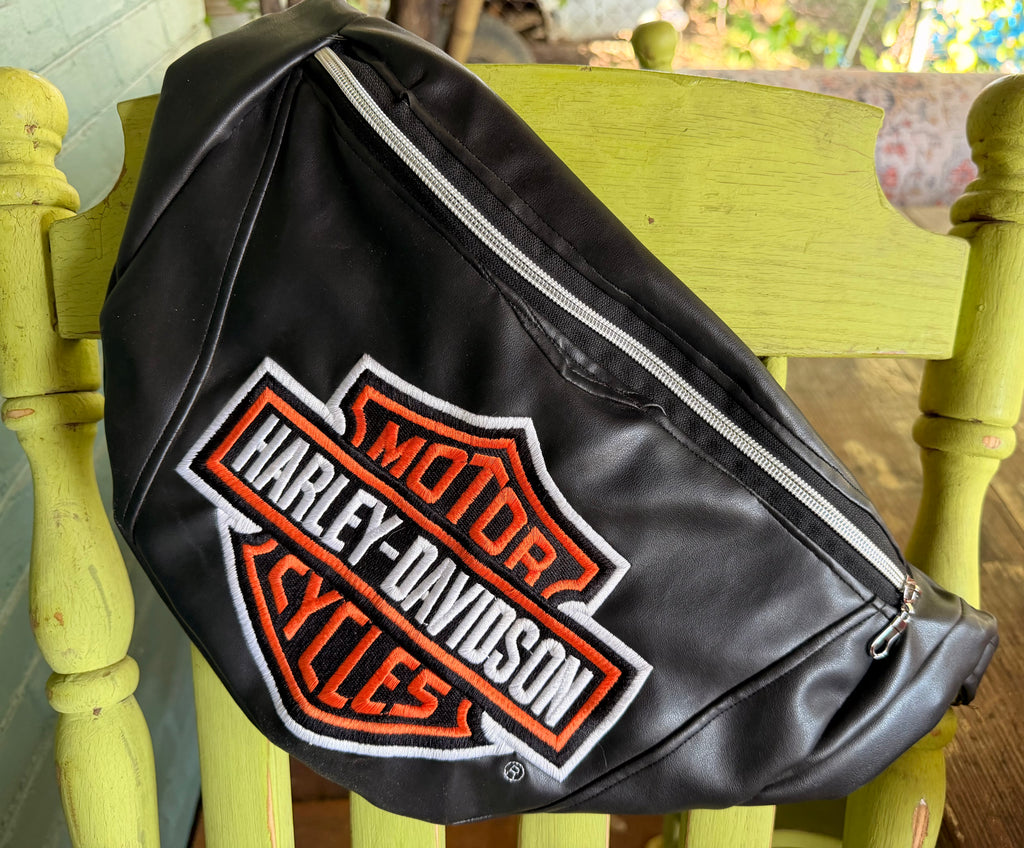 Harley Davidson pure leather bum bag