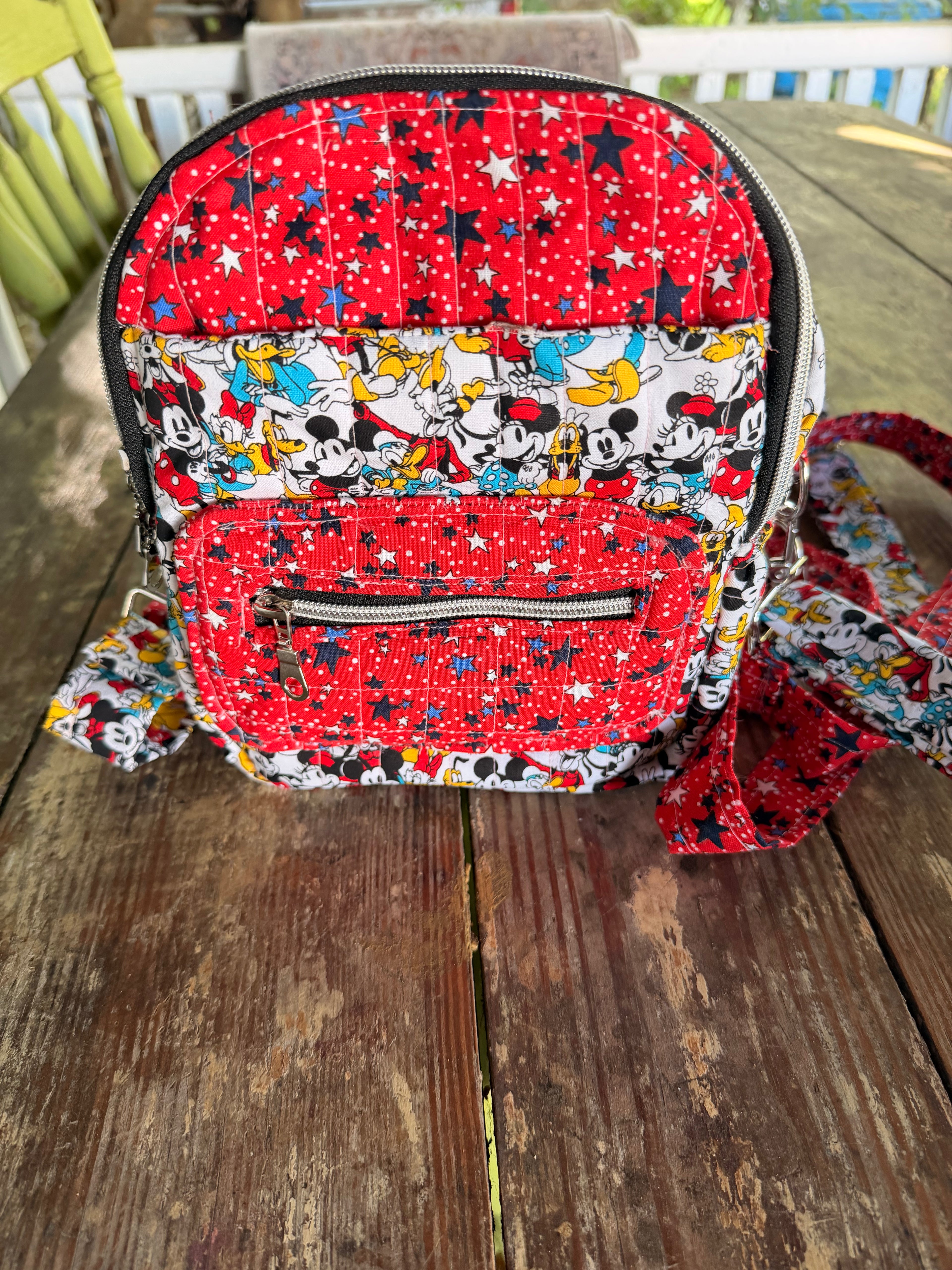 Mickey stars mini back pack/ crossbody shoulder bag