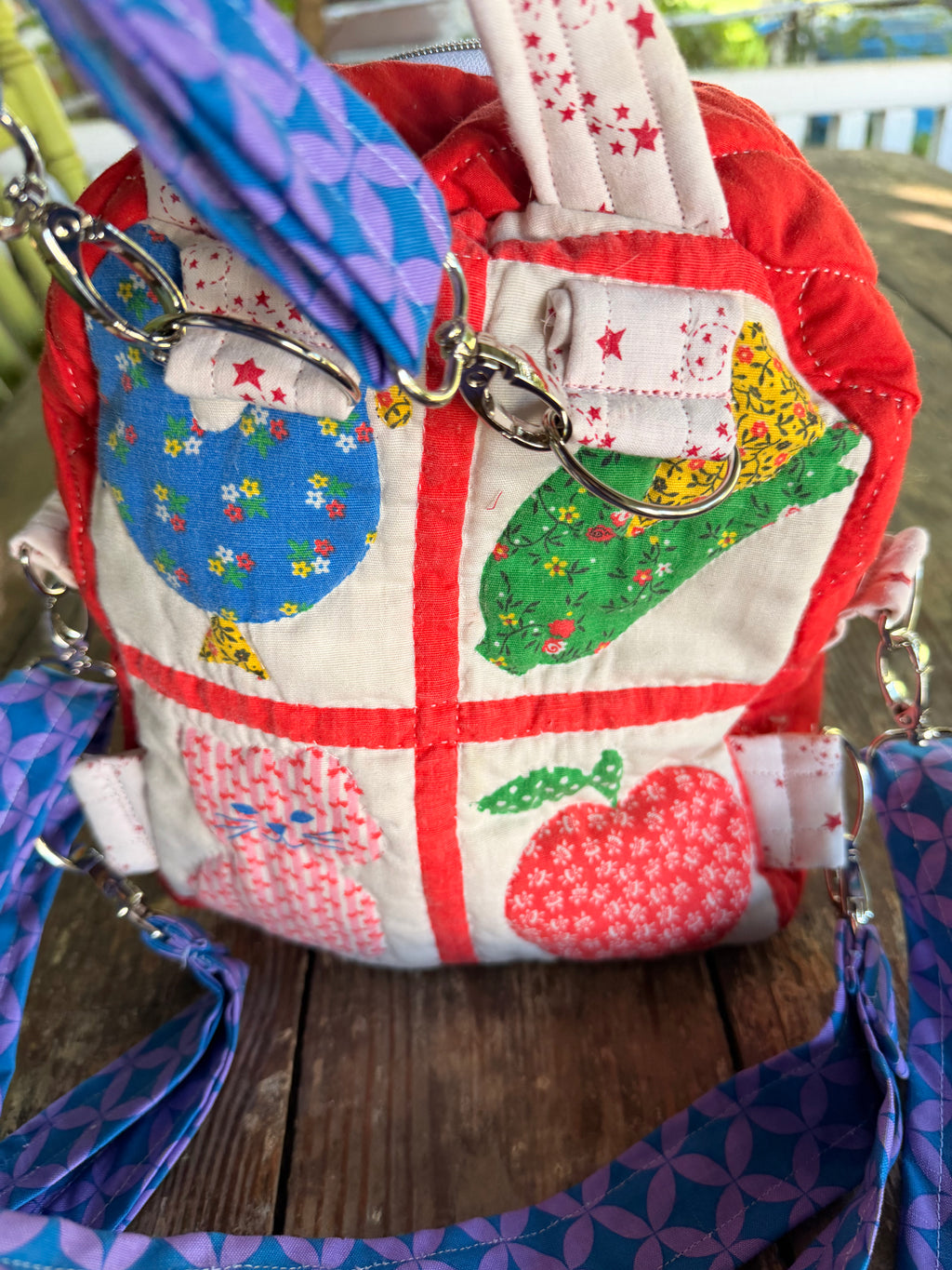 Ice cream mini back pack /crossbody shoulder bag