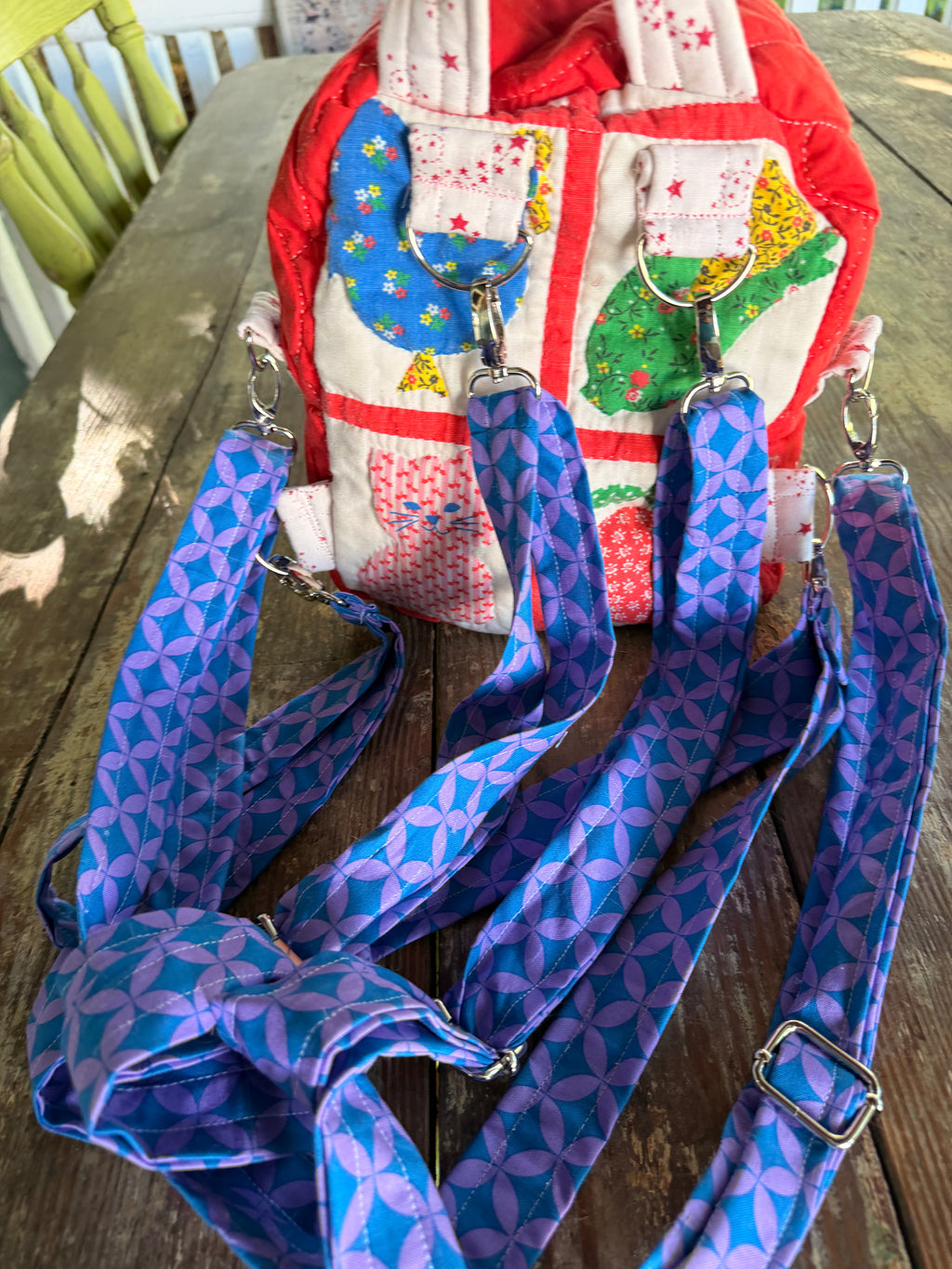 Ice cream mini back pack /crossbody shoulder bag