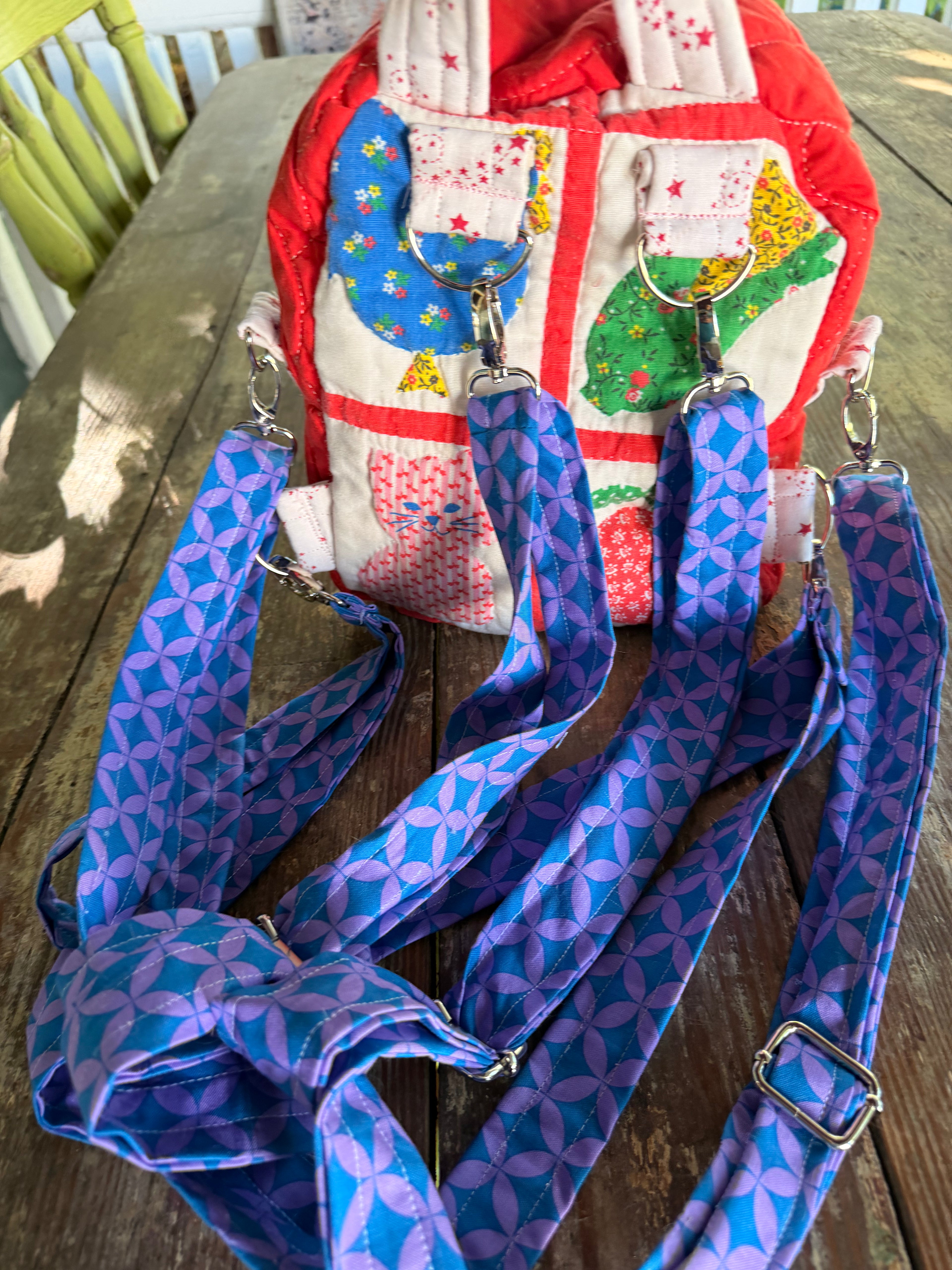 Ice cream mini back pack /crossbody shoulder bag