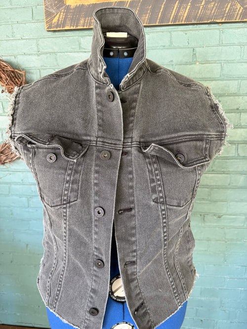 Denim Harley vest (size large)